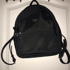 Black mini guess backpack